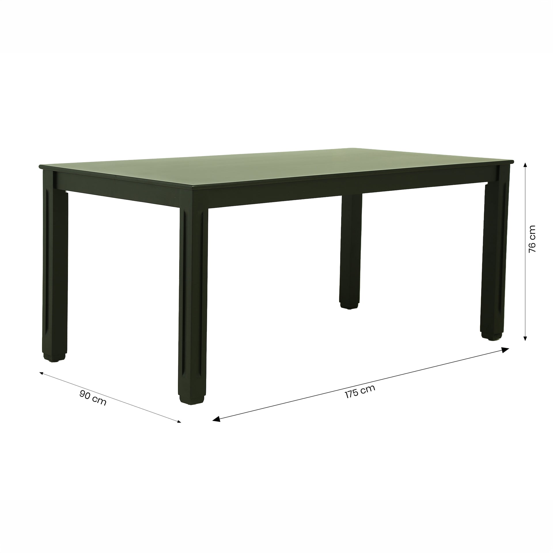 Black 6 Seater Dining Table by Zodiya