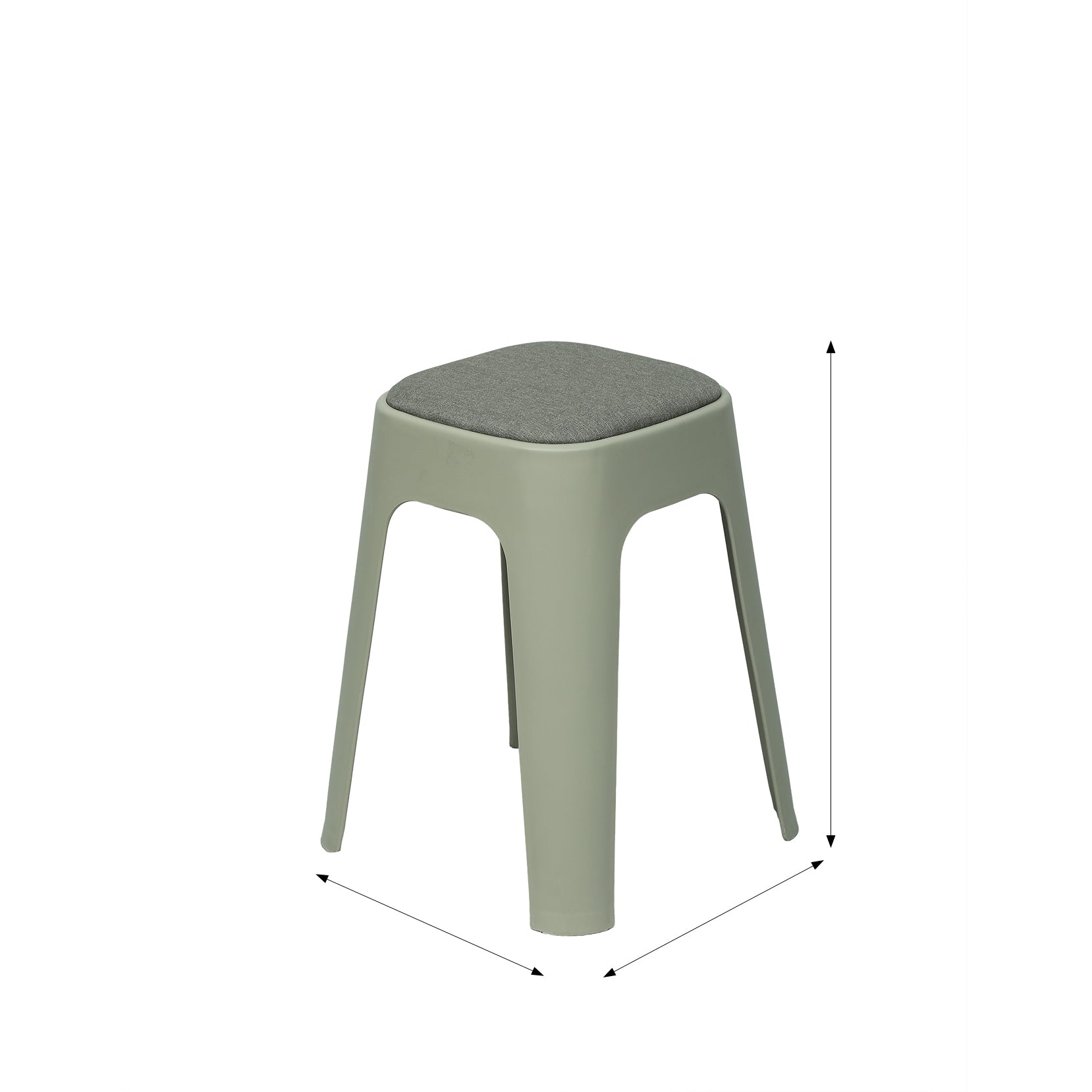 ZDY-Fabric seating Stool - Dark GREY WF065464-18686-2