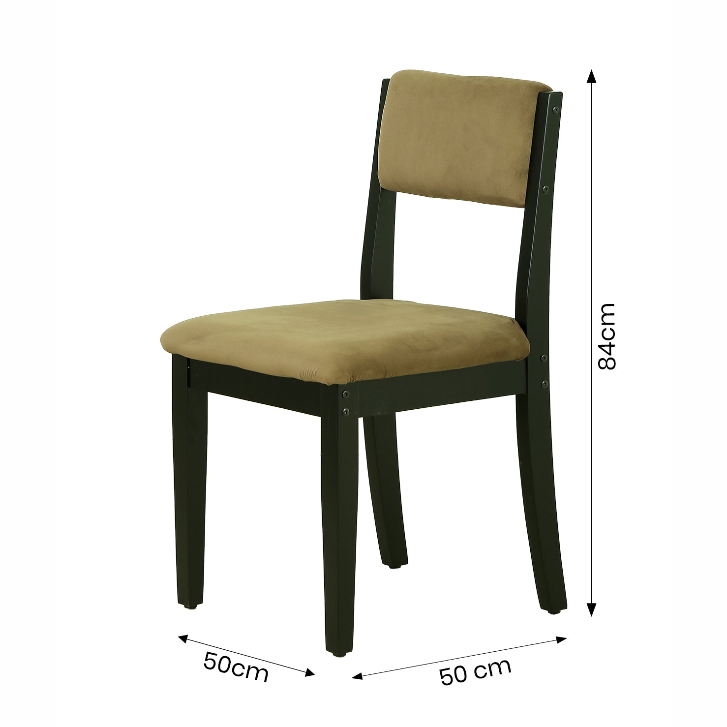 Black Padded Dining Chair by Zodiya