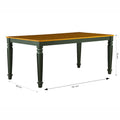 Dark Engineered Wood 6 Seater Dining Table by Zodiya