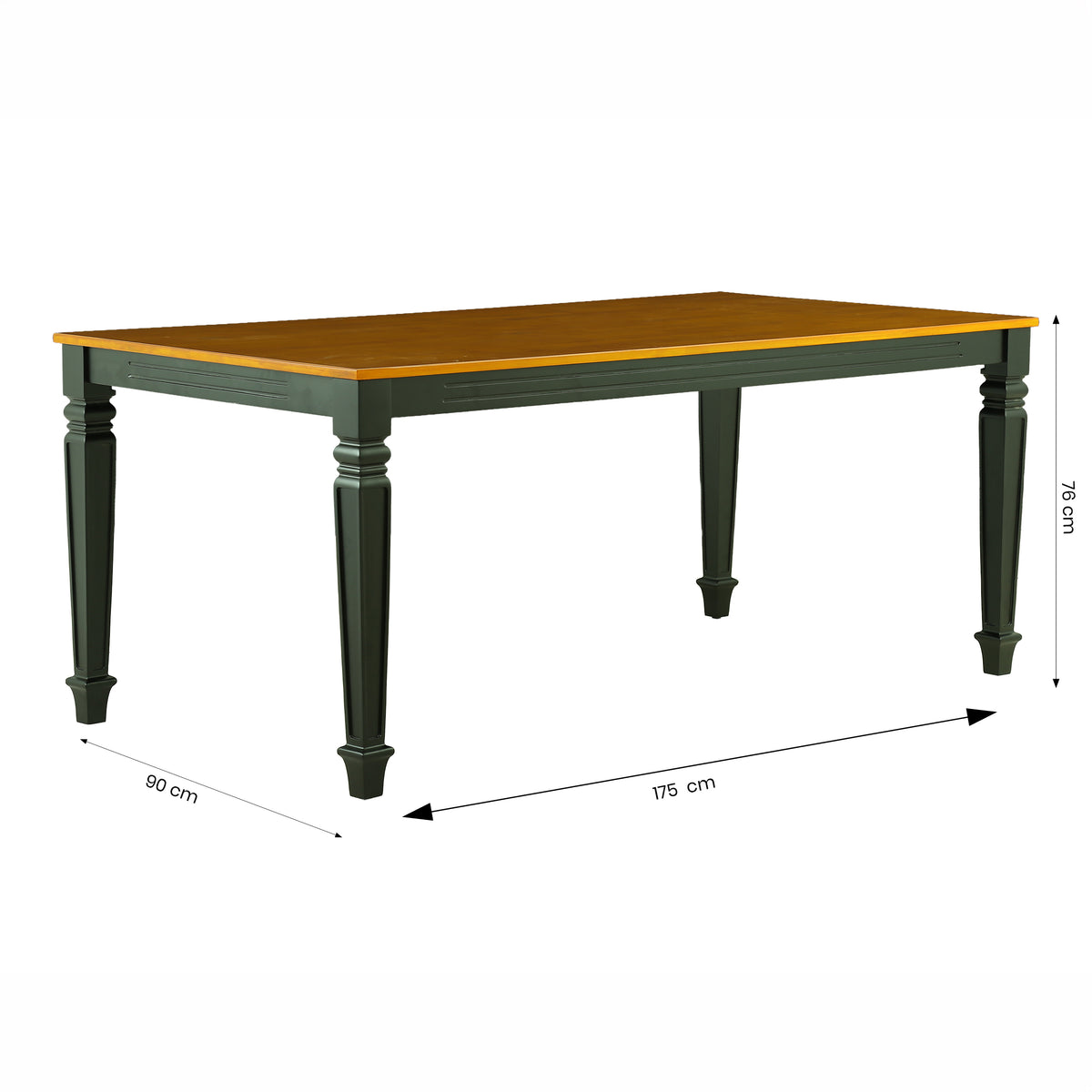 Dark Engineered Wood 6 Seater Dining Table by Zodiya