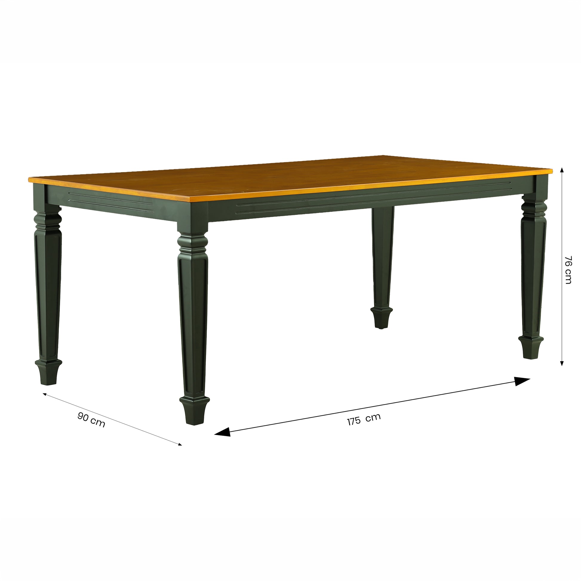 Dark Engineered Wood 6 Seater Dining Table by Zodiya-2