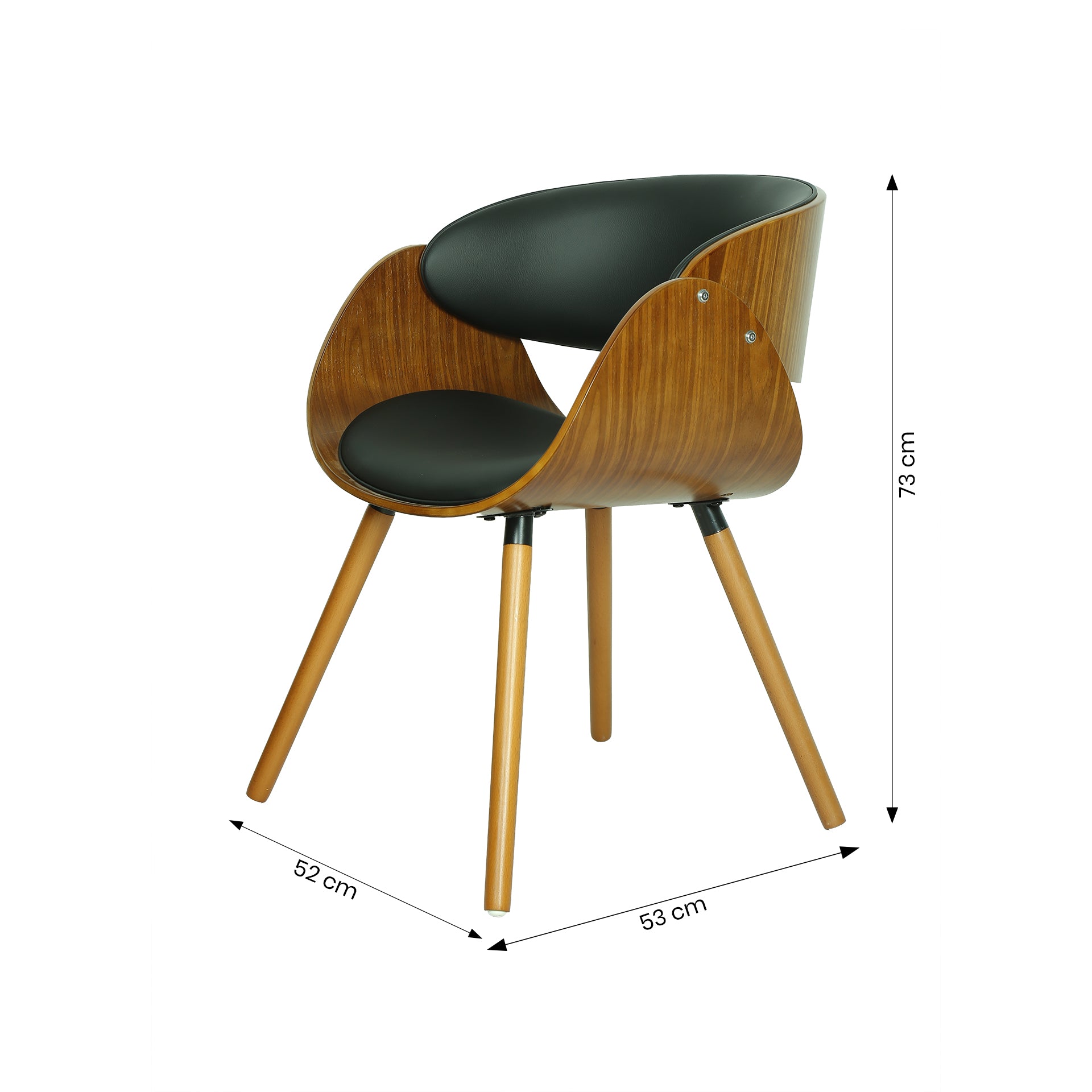 Thamrin Black Arm Chair by Zodiya