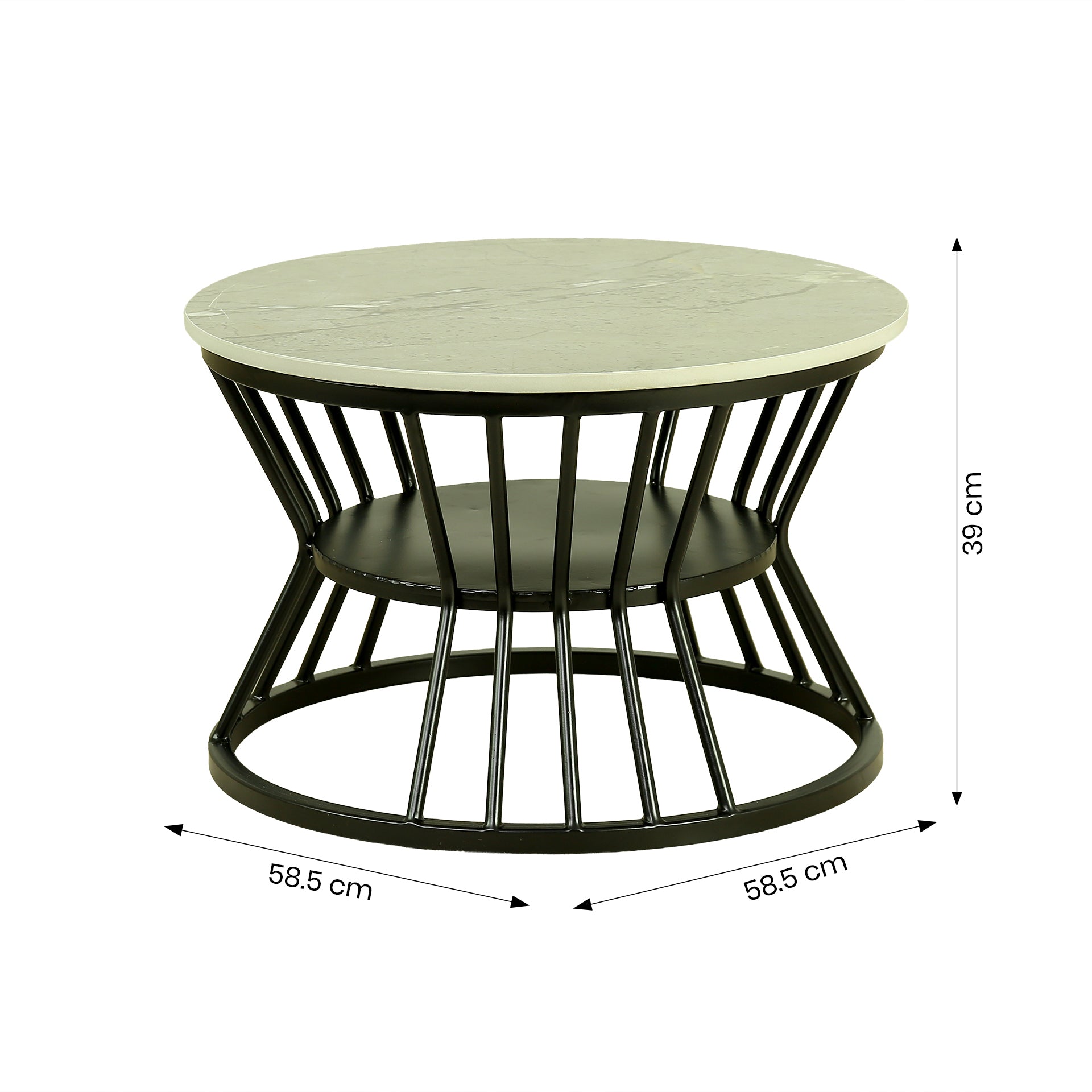 ZDY-ARI- Side Table Mix Gold 58.5x58.5x39 BLACK-2