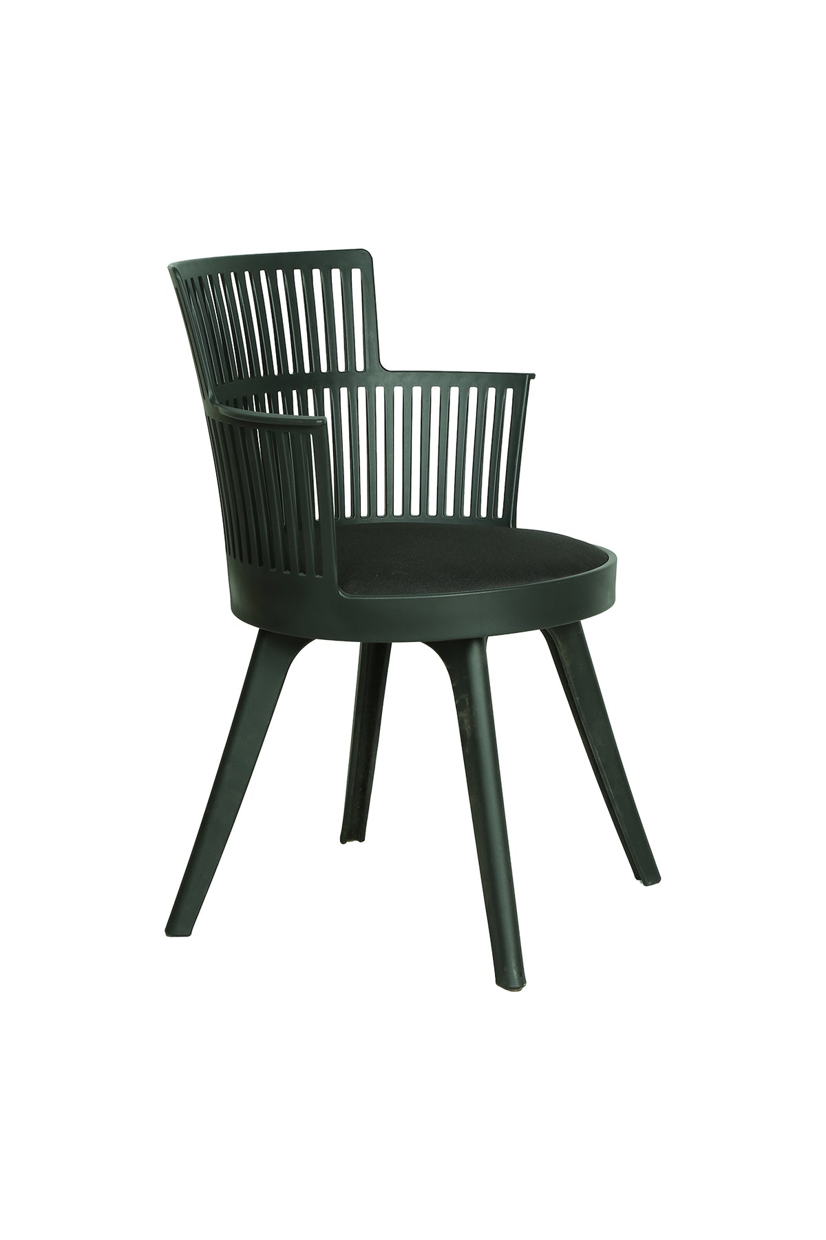 Orso Black Cushioned Arm Chair by Zodiya