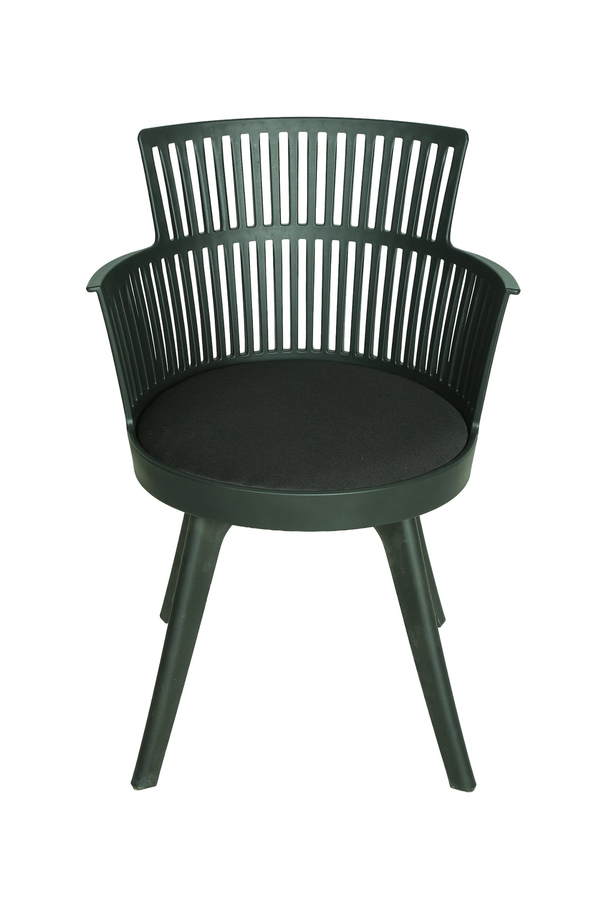 Orso Black Cushioned Arm Chair by Zodiya