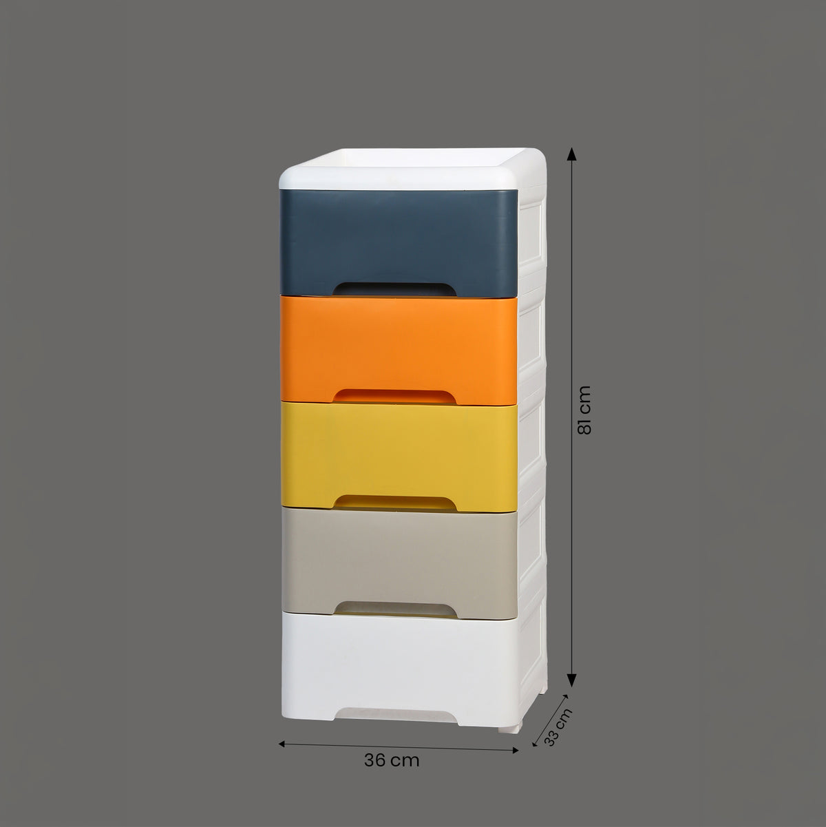 5 Drawer Multipurpose Plastic Organizer Box by Zodiya