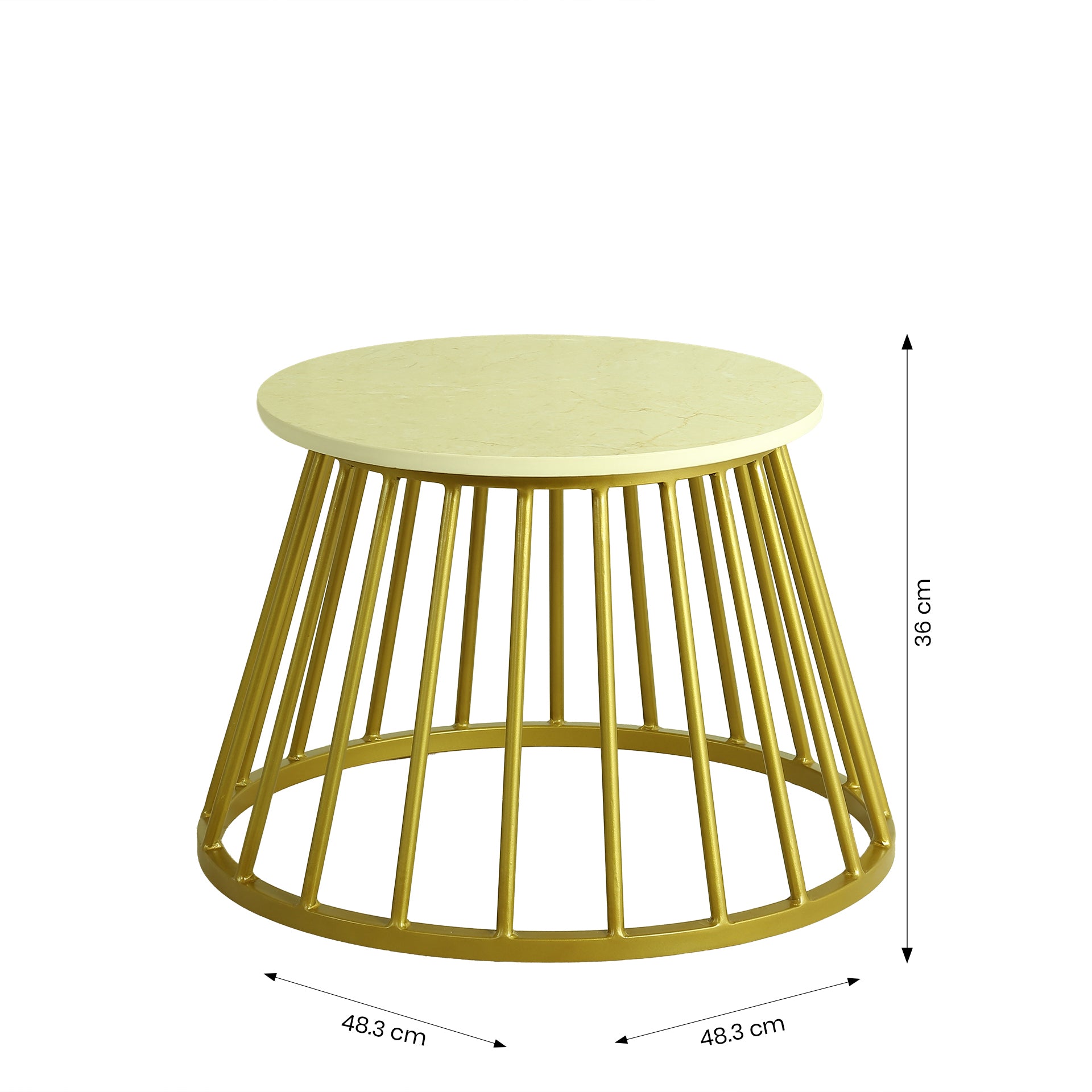 ZDY-BTP26-Coffee Table Set of 2 Mixed Gold 59x59x45.5-2