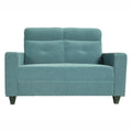 Modern Blue Fabric 2 Seater Sofa by Zodiya