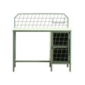 Mysa Green Metallic Study Table by Zodiya