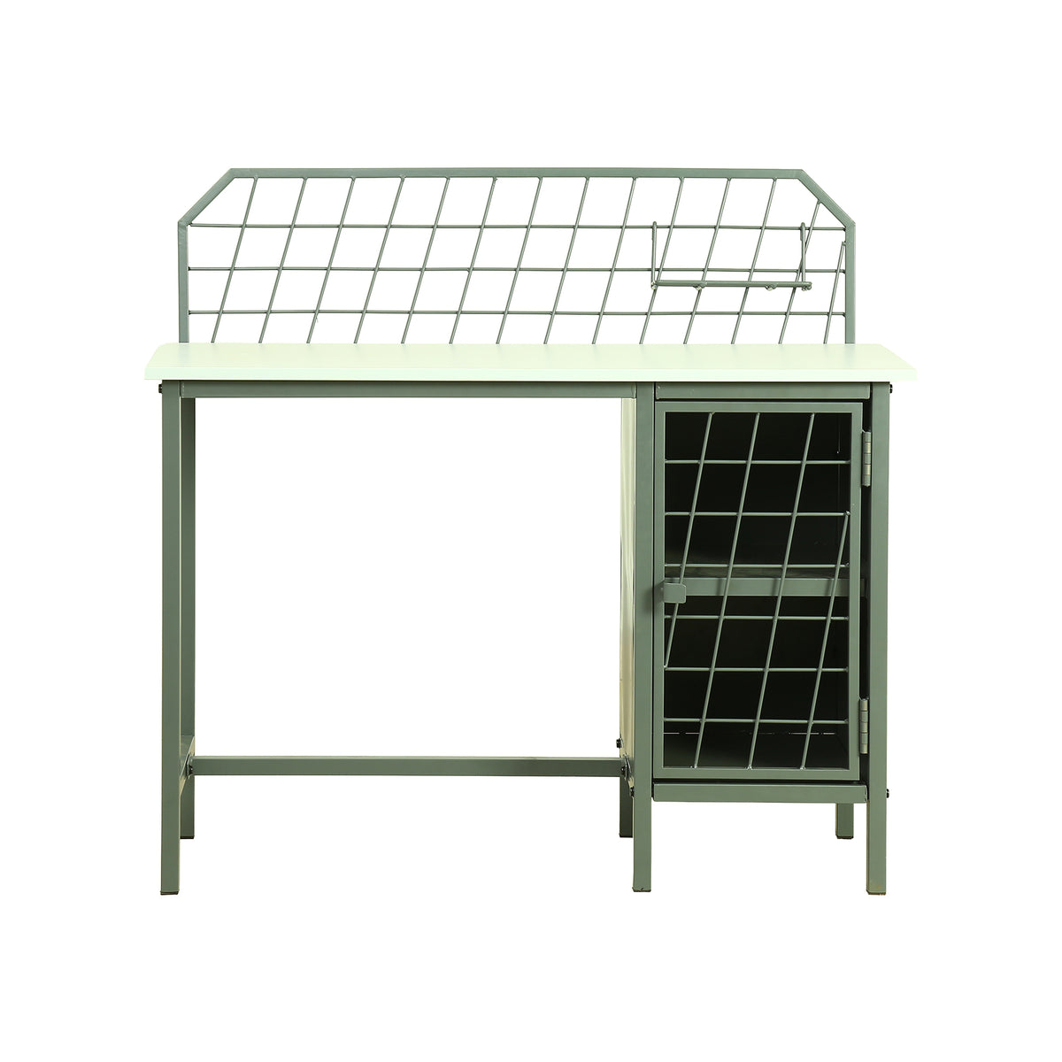 Mysa Green Metallic Study Table by Zodiya