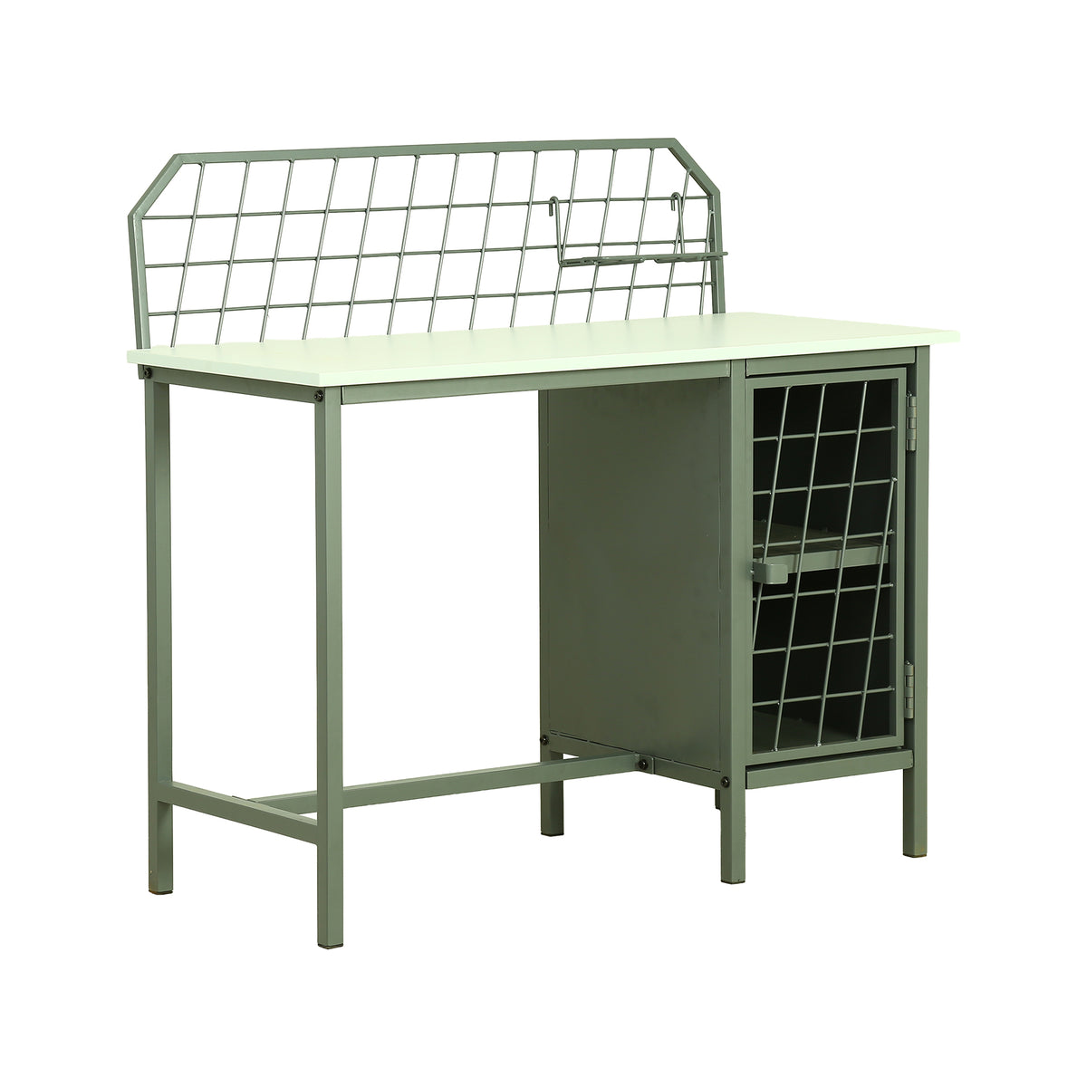 Mysa Green Metallic Study Table by Zodiya