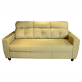 Comely Beige Fabric 3 seater Sofa by Zodiya