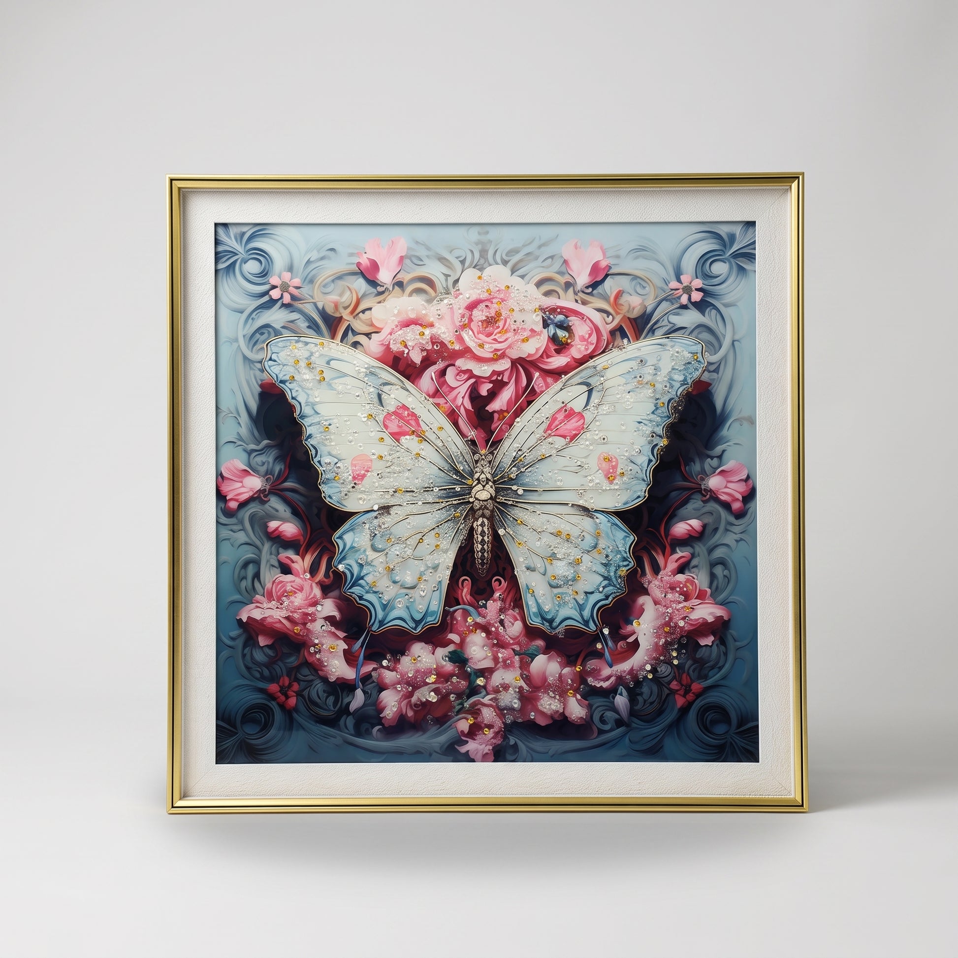 Plastic Butterfly Wall Frame By Zodiya-6
