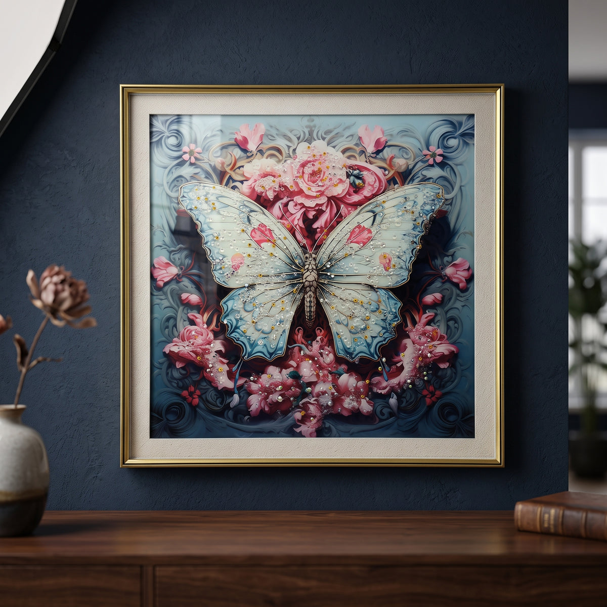 Wall Frame (Butterfly Art) By Zodiya