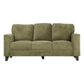 Hiro Velvet Fabric 3 Seater Sofa by Zodiya