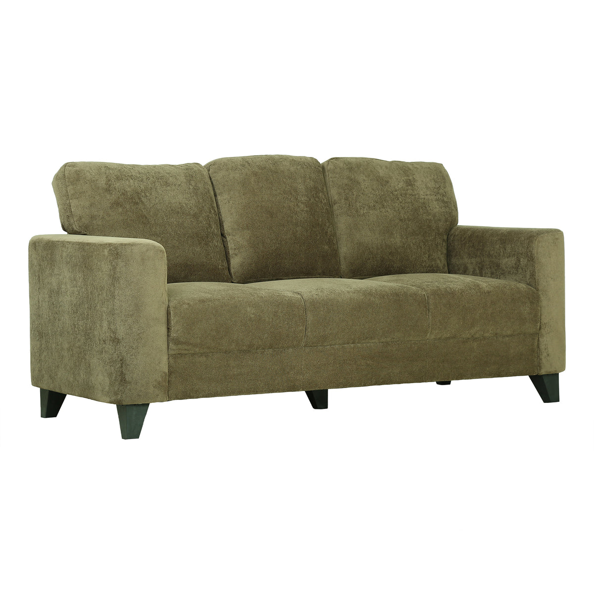 Hiro Velvet Fabric 3 Seater Sofa by Zodiya