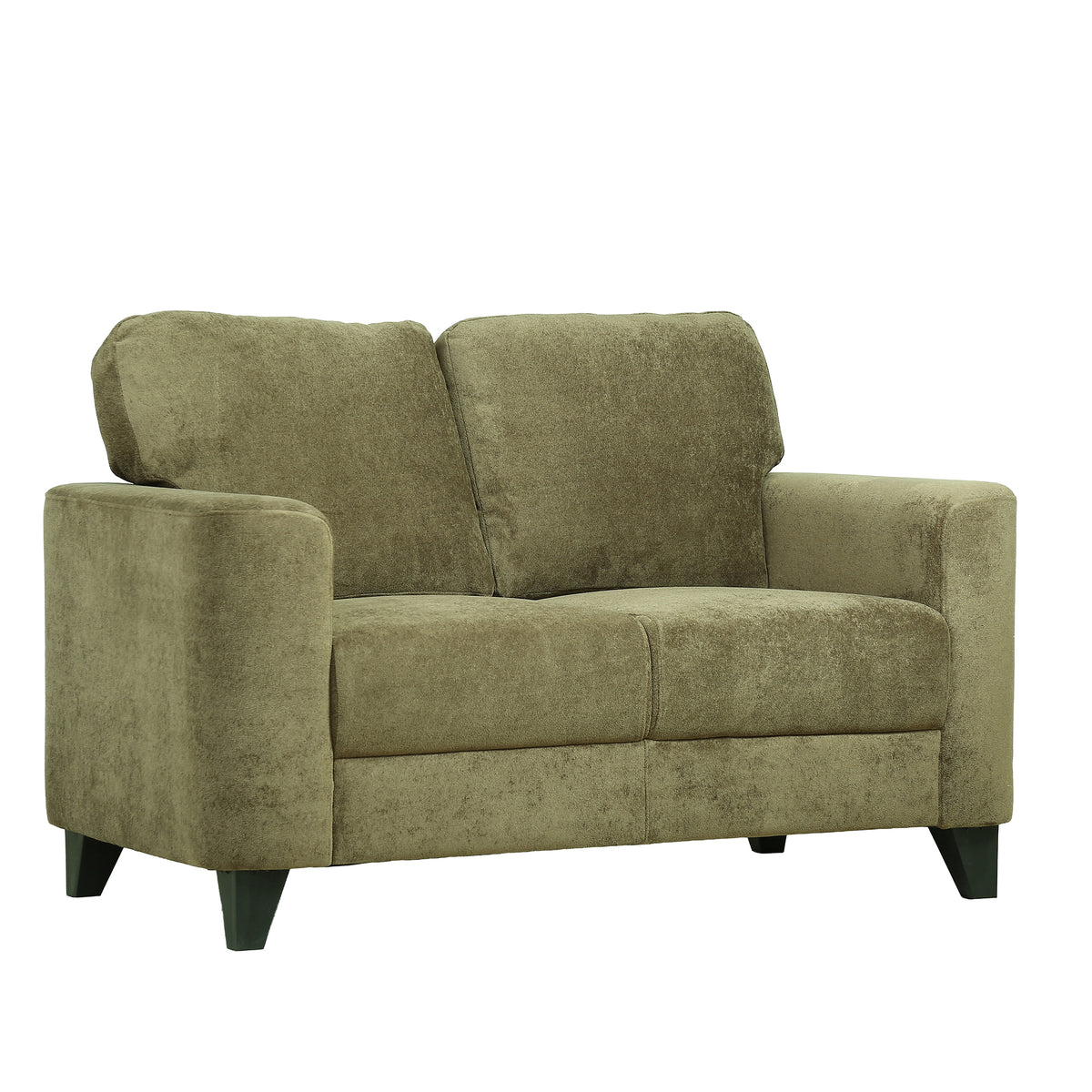 Hiro Olive Green Fabric 2 Seater Sofa by Zodiya