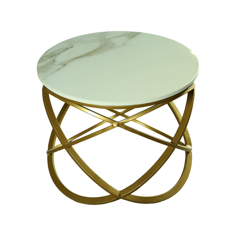 ZDY-ATP02- Side Table MG Metal with Artificial Marble 58.4X58.4X45.7-3