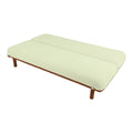 Corrina Off-white Fabric Sofa Cum Bed by Zodiya