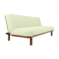Corrina Off-white Fabric Sofa Cum Bed by Zodiya