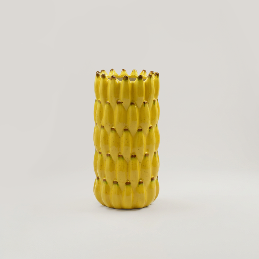 Yellow Flower Vase by Zodiya