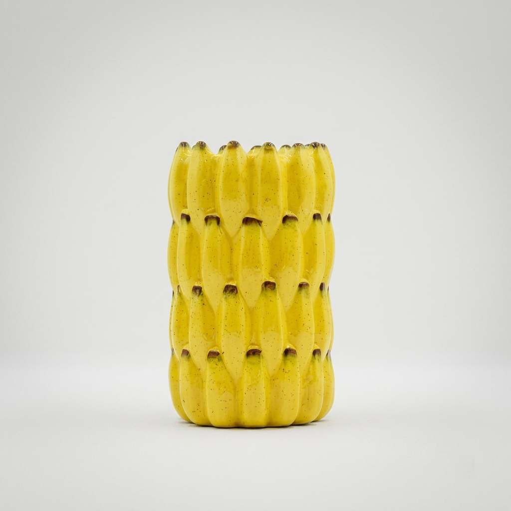 Yellow Flower Vase (large) by Zodiya