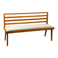 Wooden Bench with Cushion by Zodiya
