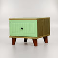 Green Bedside Table with Drawer ( Engineered Wood) by Zodiya