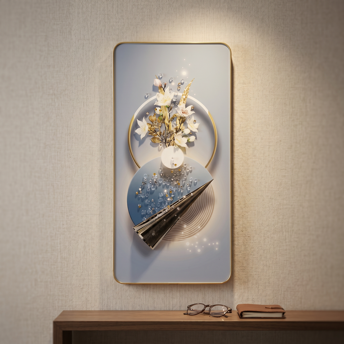 Shining Flowers Wall Frame by Zodiya