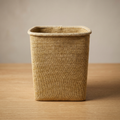 Tan Square Fabric Laundry Basket by Zodiya