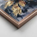 Blue Leaves Wall Frame by Zodiya