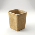 Tan Square Fabric Laundry Basket by Zodiya