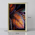 Metal Wall Frame (Red Leaf Art) by Zodiya