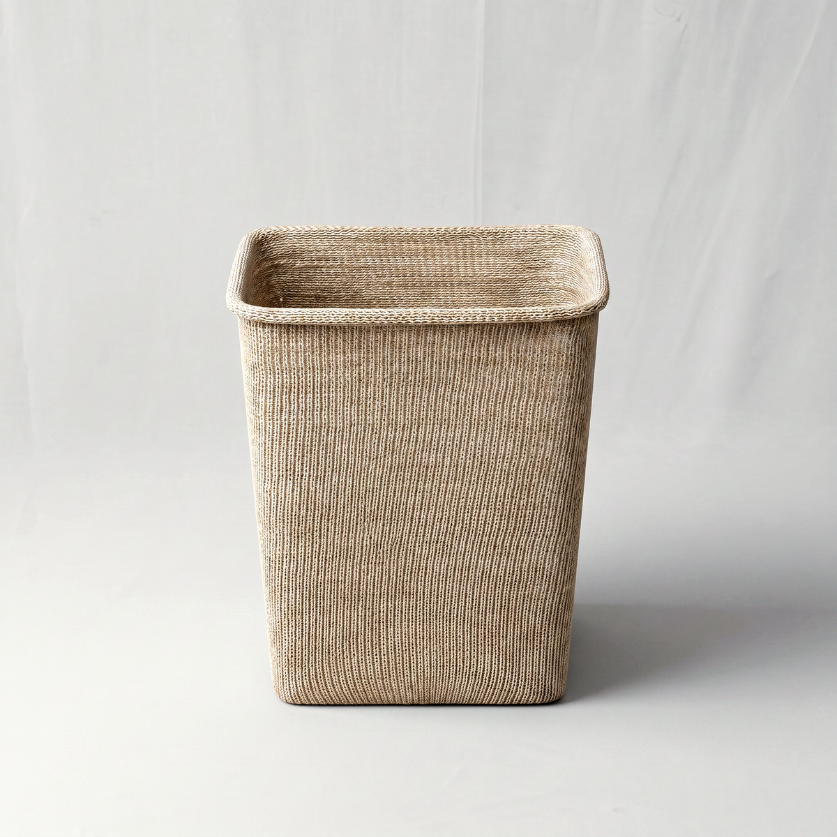 Tan Square Fabric Laundry Basket by Zodiya