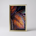 Metal Wall Frame (Red Leaf Art) by Zodiya