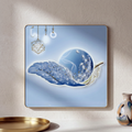 Blue leaf Picture Frame by Zodiya