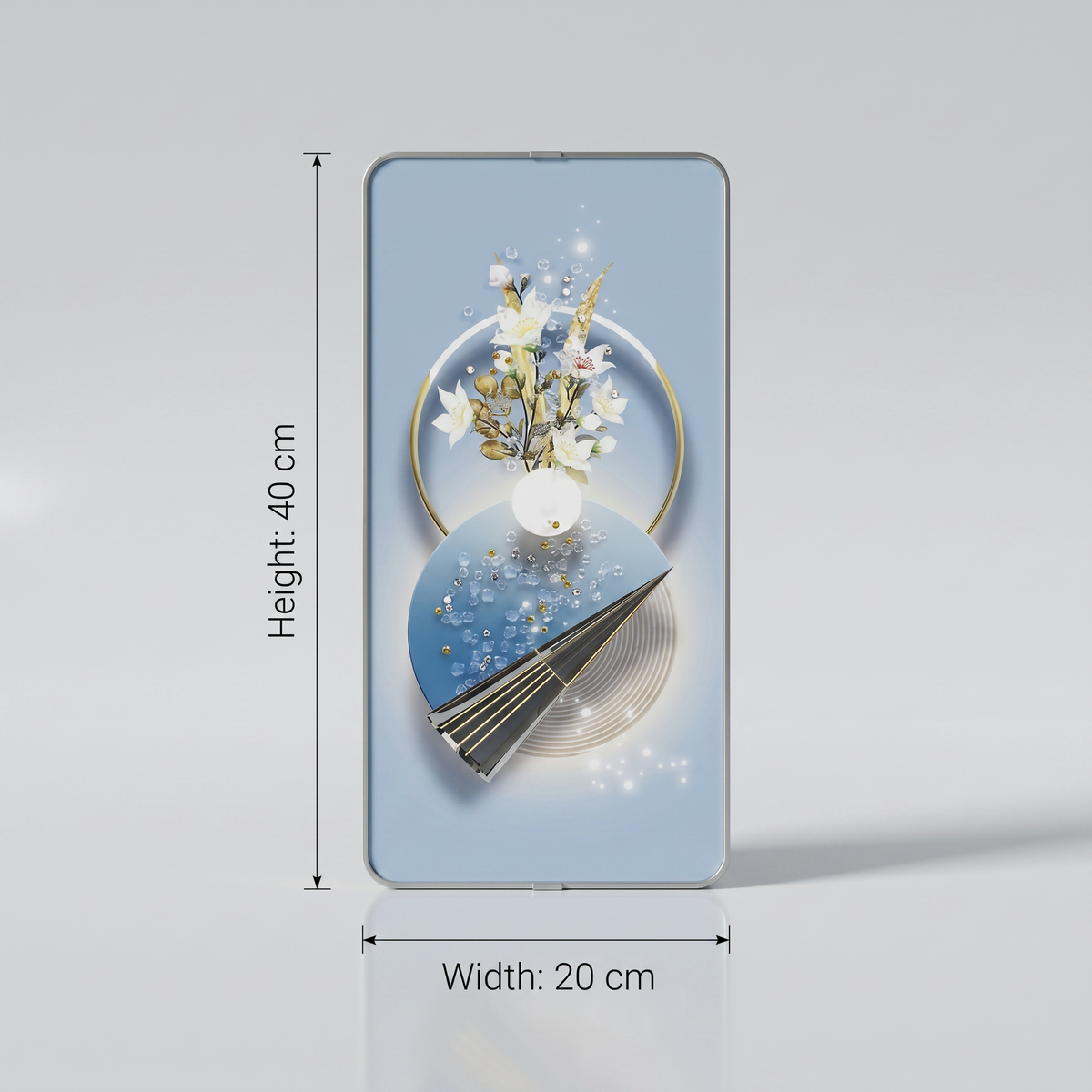 Shining Flowers Wall Frame by Zodiya