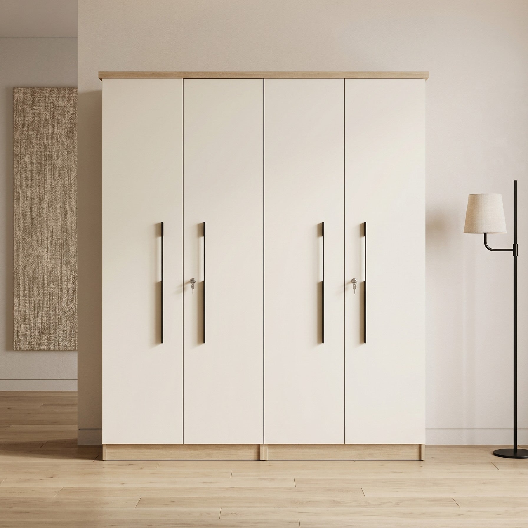 ZDY-DENVER 4 DOOR WARDROBE-18665-3