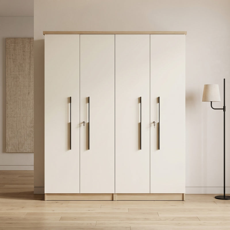 ZDY-DENVER 4 DOOR WARDROBE-18665-3