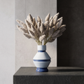 Blue Ceramic Flower Vase By Zodiya