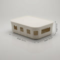Cream Multipurpose Storage Box with Lid by Zodiya