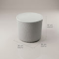 Grey Round Plastic Multipurpose Storage Basket with Lid by Zodiya
