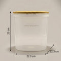 Plastic Grain Storage Container with Brown Lid by Zodiya