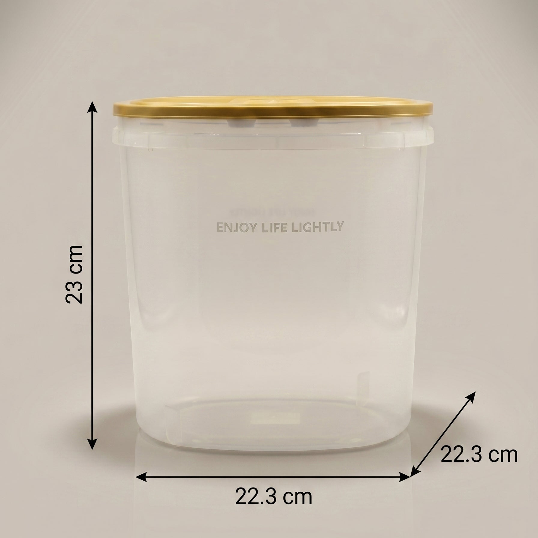Plastic Grain Storage Box with Brown Lid by Zodiya-2