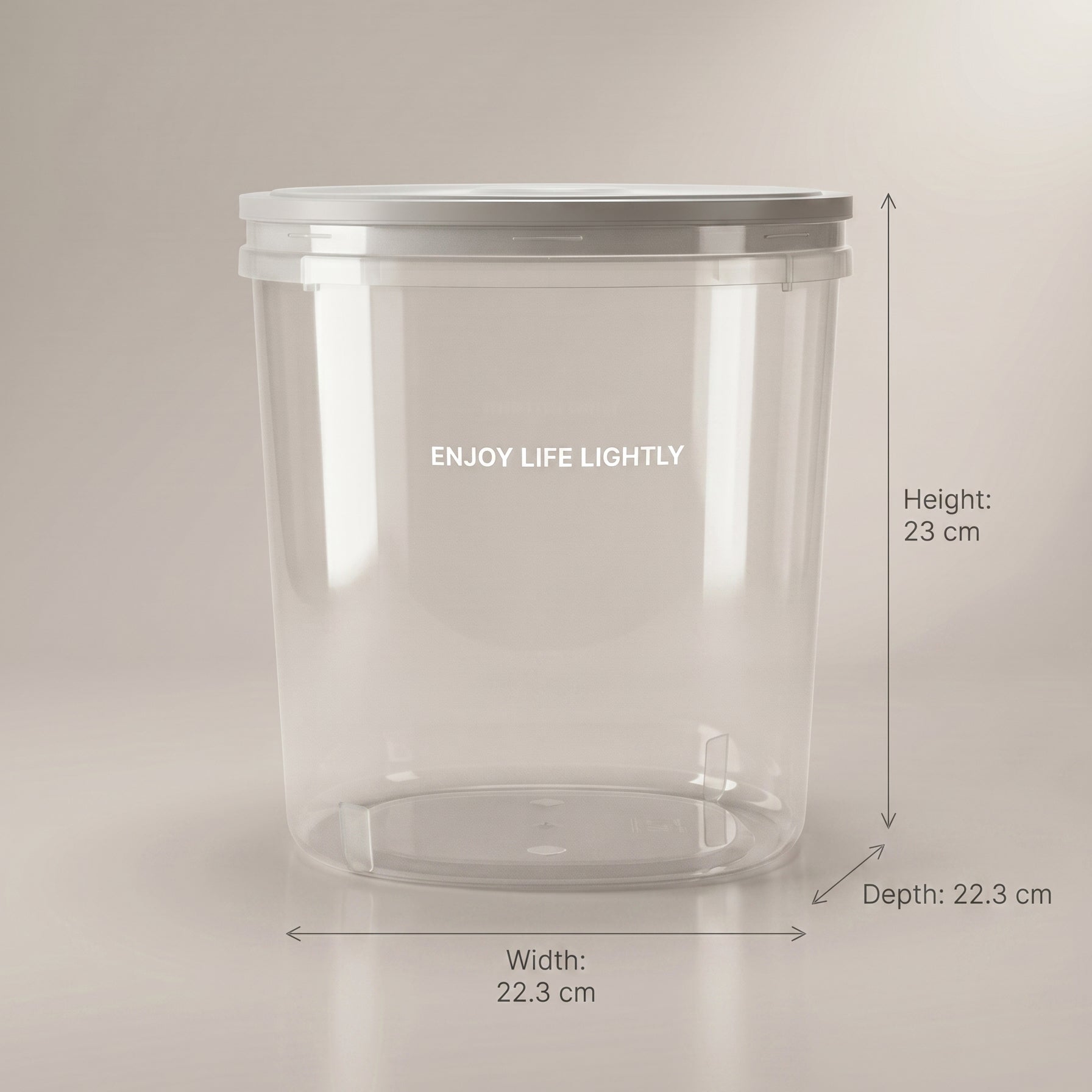 Grain Storage Box with Grey Lid by Zodiya
