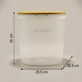 Plastic Grain Storage Box with Brown Lid by Zodiya