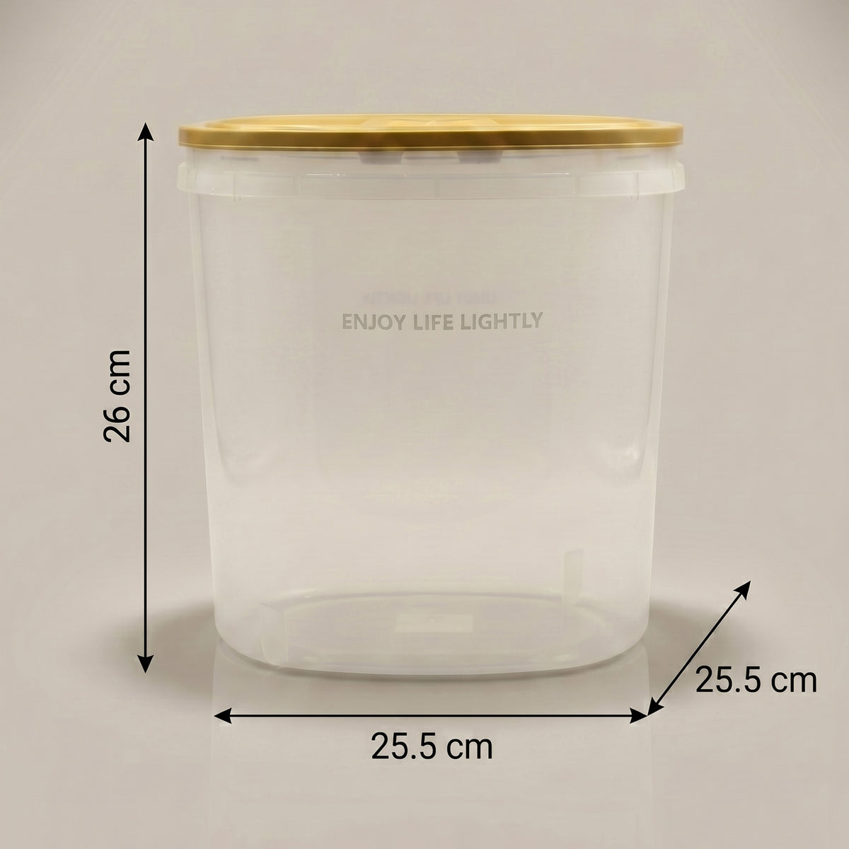 Plastic Grain Storage Box with Brown Lid by Zodiya