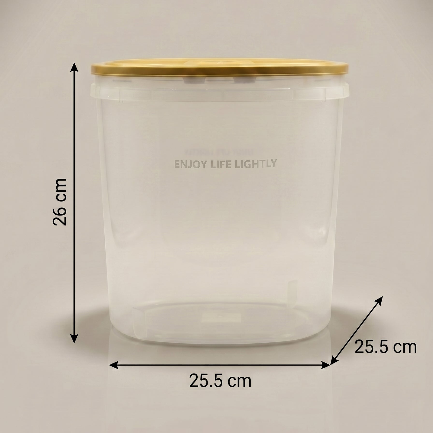 Plastic Grain Storage Box with Brown Lid by Zodiya