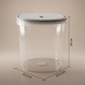 Plastic Grain Storage Box with Grey Lid by Zodiya
